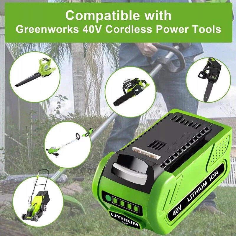 For GreenWorks 40V For Greenworks G-MAX Lithium Battery 29472 29462