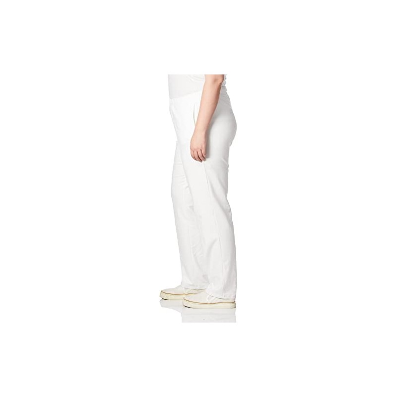 Ruby Rd. Women's Plus-Size Pull-on Stretch French Terry Pants, White,