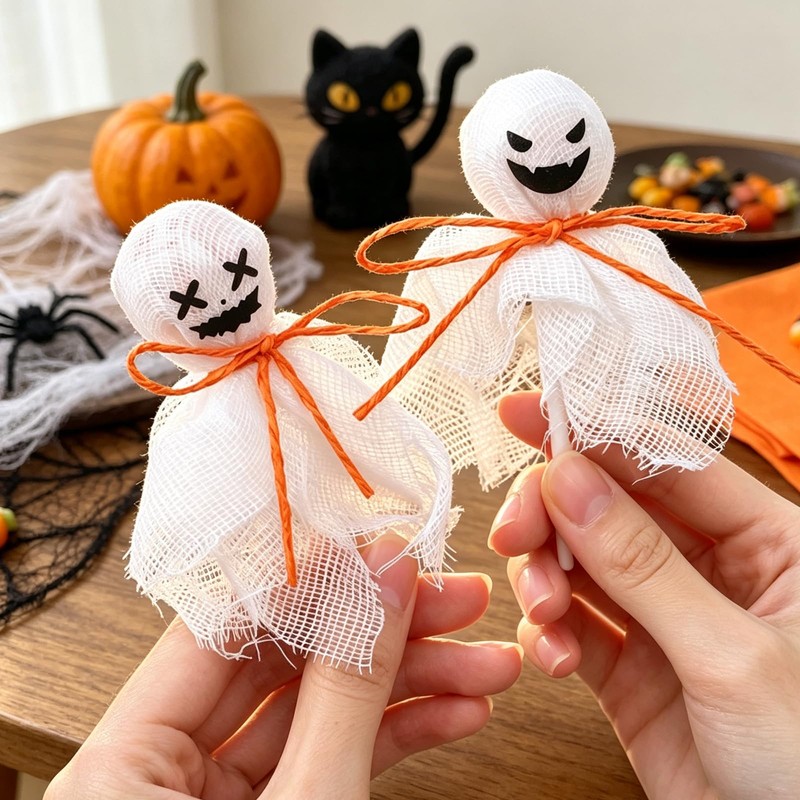 Halloween Weave Cloth for Homemade Candy, DIY Craft Labels for