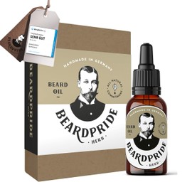 BEARDPRIDE Men's Beard Oil - Herb - The Original Beard Oil from the Barbershop - Our Beard Care Oil Makes the Beard Soft - 100% Natural Oils - Beard Oil Ideal Gift for Men