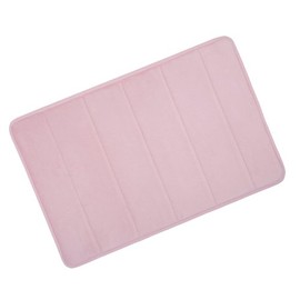 Lilac Microfibre Memory Foam Bathroom Bath Mat With Non Slip Back 40 x 60cm