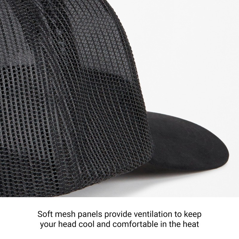 MARMOT Retro Trucker Hat, Black/Black, One Size