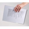 Rexel Nyrex Premium A4 Anti-Slip Document Folder, Clear Embossed, Extra