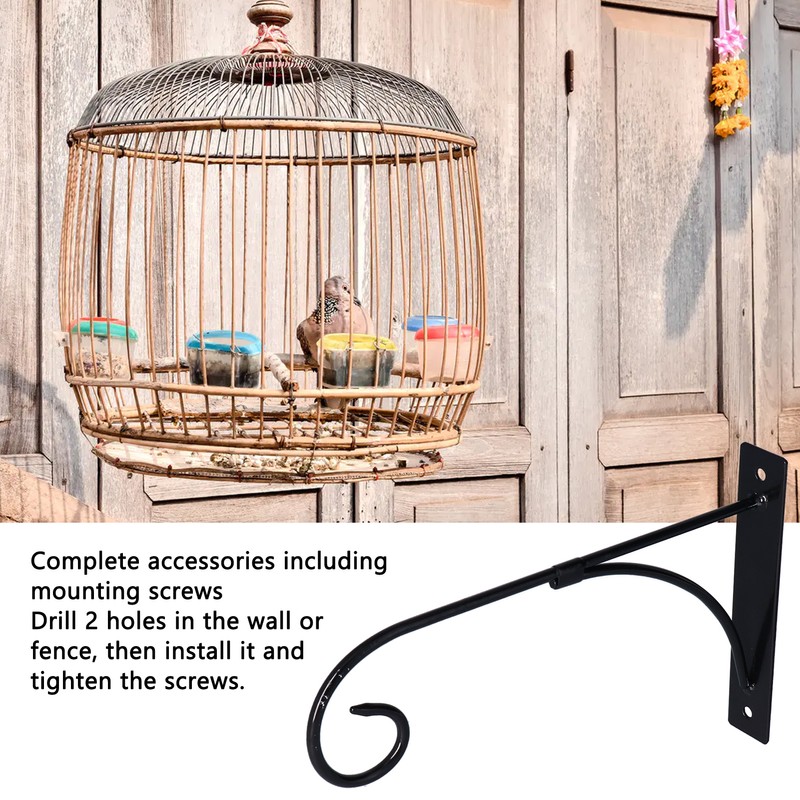 Hook Wall Bracket European Style Wrought Iron Wind Lantern Flower