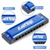 East top Blues Harmonica, Diatonic Harmonica Key of C 10