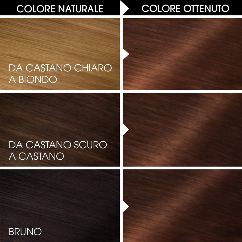 Tinta per Capelli Colorazione Permanente Senza Ammoniaca 5.35 Castano Cioccolato