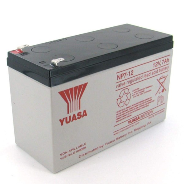 Yuasa Genesis NP7-12 12V/7Ah SLA Battery with F2 Terminal