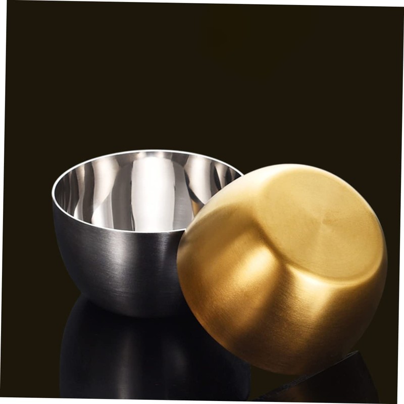 Mobestech 2pcs Stainless Steel Sauce Salad Bowl Multipurpose Kitchen Utensils