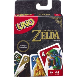 Mattel Games UNO the Legend of Zelda Card Game for Family Night with Graphics From the Legend of Zelda & Special Rule