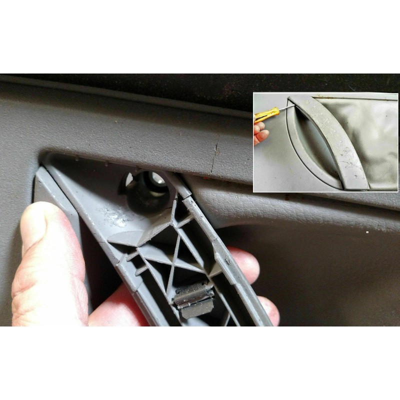 MotorKing Chrome Interior Front Left Door Pull Handle Repair Kit