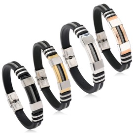 LIU JUN Oveallgo Apus Ion Therapeutic Lympunclog Titanium Wristband, Adjustable Sugarfirm Titanium Wristband Bracelet Epochy Beauty Titanium Detox Lymph Unclog Wristband Pro Jewelry （4Pcs）