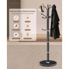 Modern Coat Rack Stand, Metal Freestanding Coat Rack with Natural