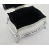 Elegance Silver Plated Square Victorian Jewelry Box