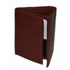 RFID Blocking Men's Leather Classic Trifold Wallet by Leatherboss (Burgundy)