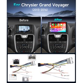 2G+64G Radio for Dodge Grand Caravan 2008-2020 Chrysler Grand Voyager Town&Country 2011-2015 Car Stereo with Wireless CarPlay Android Auto,9'' Touchscreen 28UI Bluetooth RDS/FM WiFi AHD Backup Camera