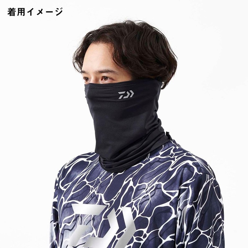 Daiwa DA-9725 ICEDRY Neck & Face Cover, Black, Free