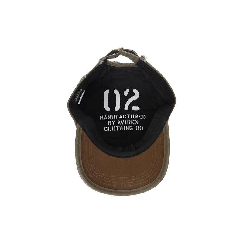 Avirex Distressed Vintage Work Cap, Khaki, 57 to 59 cm