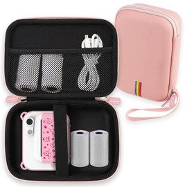 Leayjeen Kinderkamera Sofortbildkamera Tasche Schutzhülle kompatibel mit uleway/Hiievpu/NUOTUN/GREENKINDER/Gofunly/YORKOO und Druckpapier, Weihnachten Geschenk für Kinder 3-14 Jahren (nur Hülle) Rosa