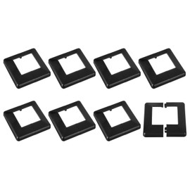 QUARKZMAN Post Cladding, 8 Pieces 80 x 80 mm/3.1 x 3.1 inches, Plastic Gap Style Post Base Cover for Fence, Stair Railing, Porch, 144 x 144 mm/5.7 x 5.7 inches (Total Size)