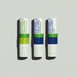 Herb Island 2 in 1 Nasal Stick Inhaler, Natural Eucalyptus&Peppermint Essential Oil Aromatherapy Sticks for Breathing, Fatigue Relief & Mental Clarity Aromatic Stress Healthcare:_Three Flavor Bundle (3-Pack)