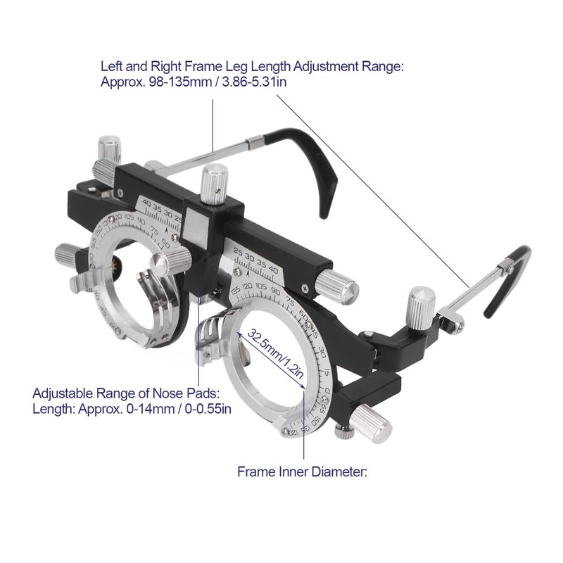 Eye Test Glasses Frame, Glasses Optometry Frame, Adjustable Test Test