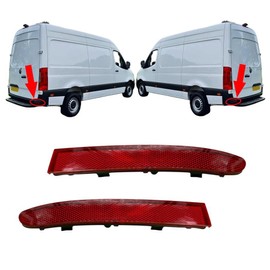 2X Rear Bumper Reflector Lens L and R For MERCEDES Sprinter 3-t 3,5-t 4-t 5-t