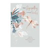 With Sympathy to Family Card, Dragonfly Design, Made in UK