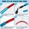 Wacky Rig Kit, 201pcs Bass Fishing Wacky Rig Tool Kit