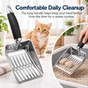 Stainless Steel Cat Litter Scoop for Easy Cleaning – Long