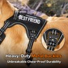 PAWSPASSION Tactical Dog Harness for Large Dogs, Chew-Proof Metal Hardware,