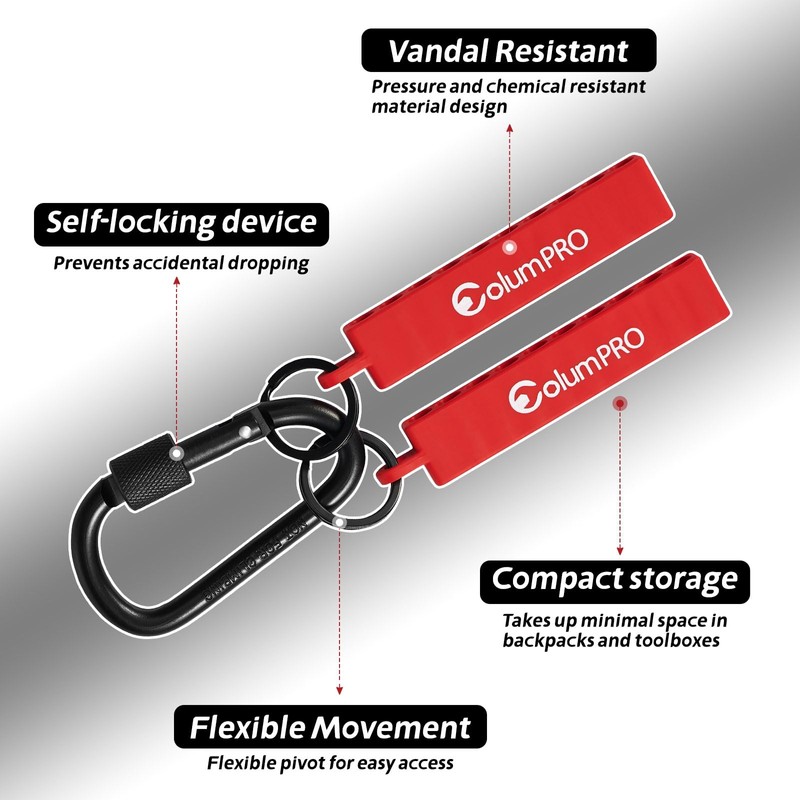 ColumPRO 4PCS 40 Holes Hex Bit Organizer, Bit Holder Keychain,