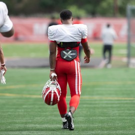 XTECH Vented 5-Sided Football Backplate - Straps for Super Skill Shoulder Pads - Universal Back Plates for Adult Mens and High School Players - Protective Gear and Accessories (Small), Grey