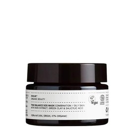 Evolve Organic Beauty - True Balance SOS Mask for Combination to Oily Skin | Organic, Vegan, Cruelty-Free Beauty (1 fl oz | 30 ml) Packaging May Vary