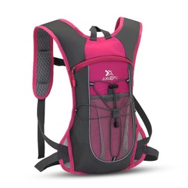 Clape C-OT06-Rose Red, Cycle Backpack, Ultra Lightweight, 5L, Lightweight, Waterproof, Reflective, Breathable, Hydration, Marathon, Jogging, Sports Bag, Bicycle, Outdoor, Trail Backpack (C-OT06-Rose
