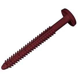 Mid America Vinyl Shutter Lok Fasteners - 027 Burgundy Red Bag of 12