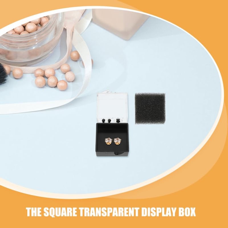 DEARMAMY 15pcs Specimen Display Box Badge Case Pin Batch Display