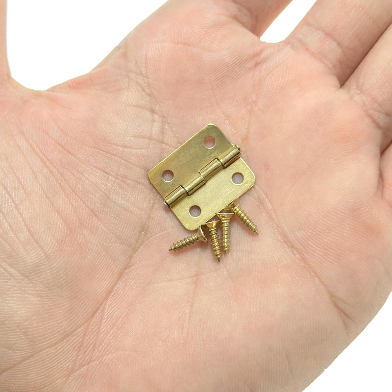 60 PCS Small Mini Hinges for Jewelry Boxes and Storage