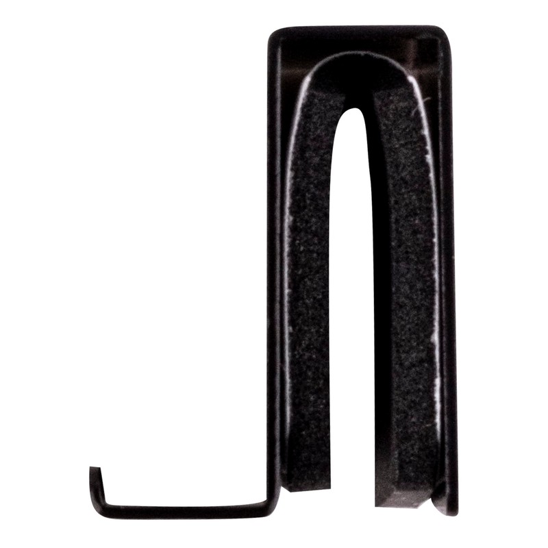 CRL Black Strike Plate With Finger Grip by CR Laurence