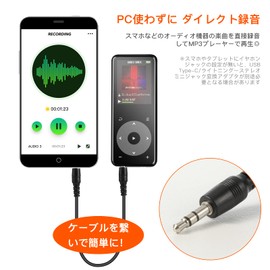 AGPTEK Audio Cable, 3.5mm Aux Cable, Direct Recording Cable, Compatible with Headphones, Speakers, Cars, Smartphones, Tablets, PCs, MP3