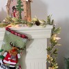 CENMORISE 6ft Snowy Olive Christmas Garland with Pine Berry,Battery Operated