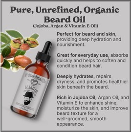 Natural Born Oils Beard Oil, 16oz, Organic, Cold-Pressed, Natural Ingredients, Deep Beard Conditioning, Skin Care