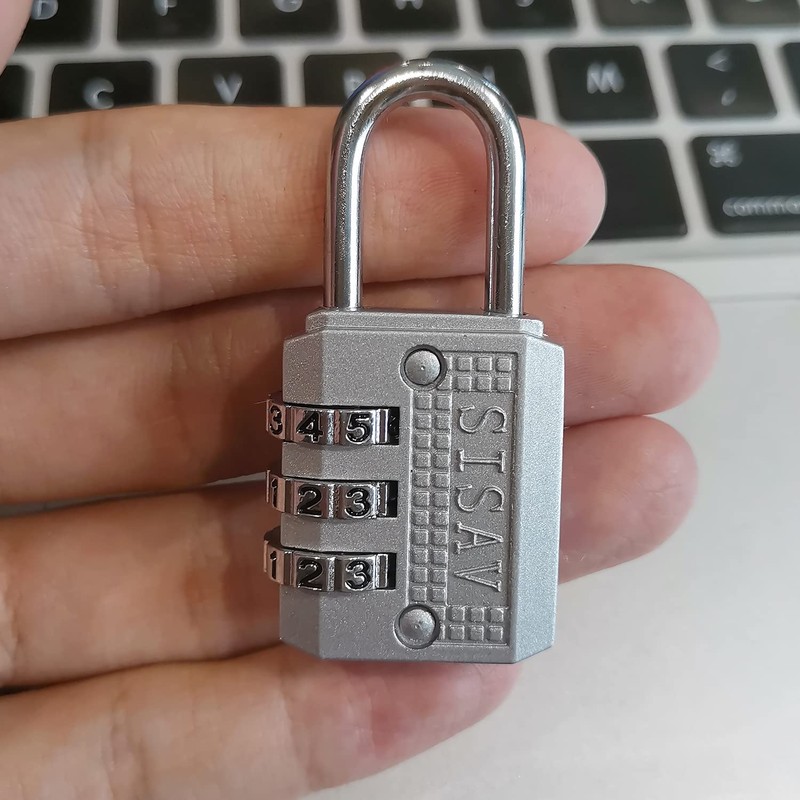 SISAV 3 Digit Combination Lock Mini Combination Lock Locker Lock