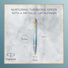Parker IM Writing Rituals Ballpoint Pen Green Gradient Gold Trim
