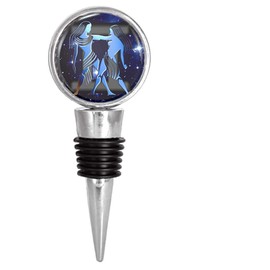 Horoscope Zodiac Sign Gemini Wine Stopper