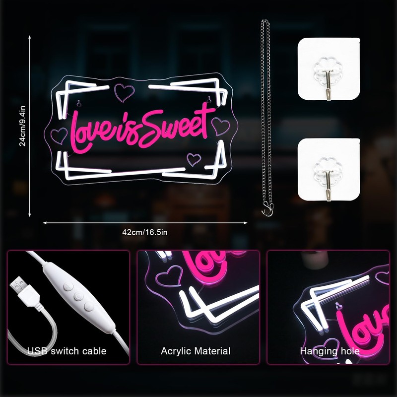 Love is Sweet Neon Sign