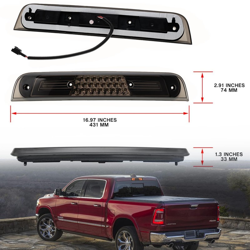 NSLUMO Led Third Brake Light Replacement for 2019 2020 2021