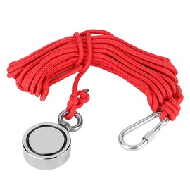 300KG Strong Pull Sea Fishing Hunting Salvage Recovery Magnet with 10M Rope