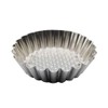 DOITOOL Baking Cup 12pcs Stainless Steel Round Lace Egg Tart
