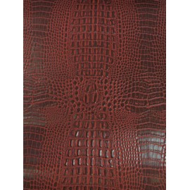 AquaGuard® Crocodile Marine Vinyl Fabric - Deadpool Red - Soldy by The Yard Waterproof PVC Upholstery Commercial Outdoor …