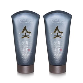 Nesura Skin Free Perfect Clear Charcoal Pack 120g / 네슈라 스킨후리 퍼펙트 클리어 숯 팩 120g X 2개